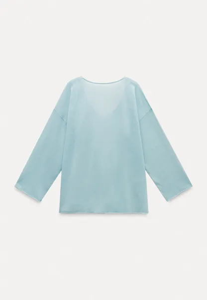 Soft V-Neck Long Sleeve Tee