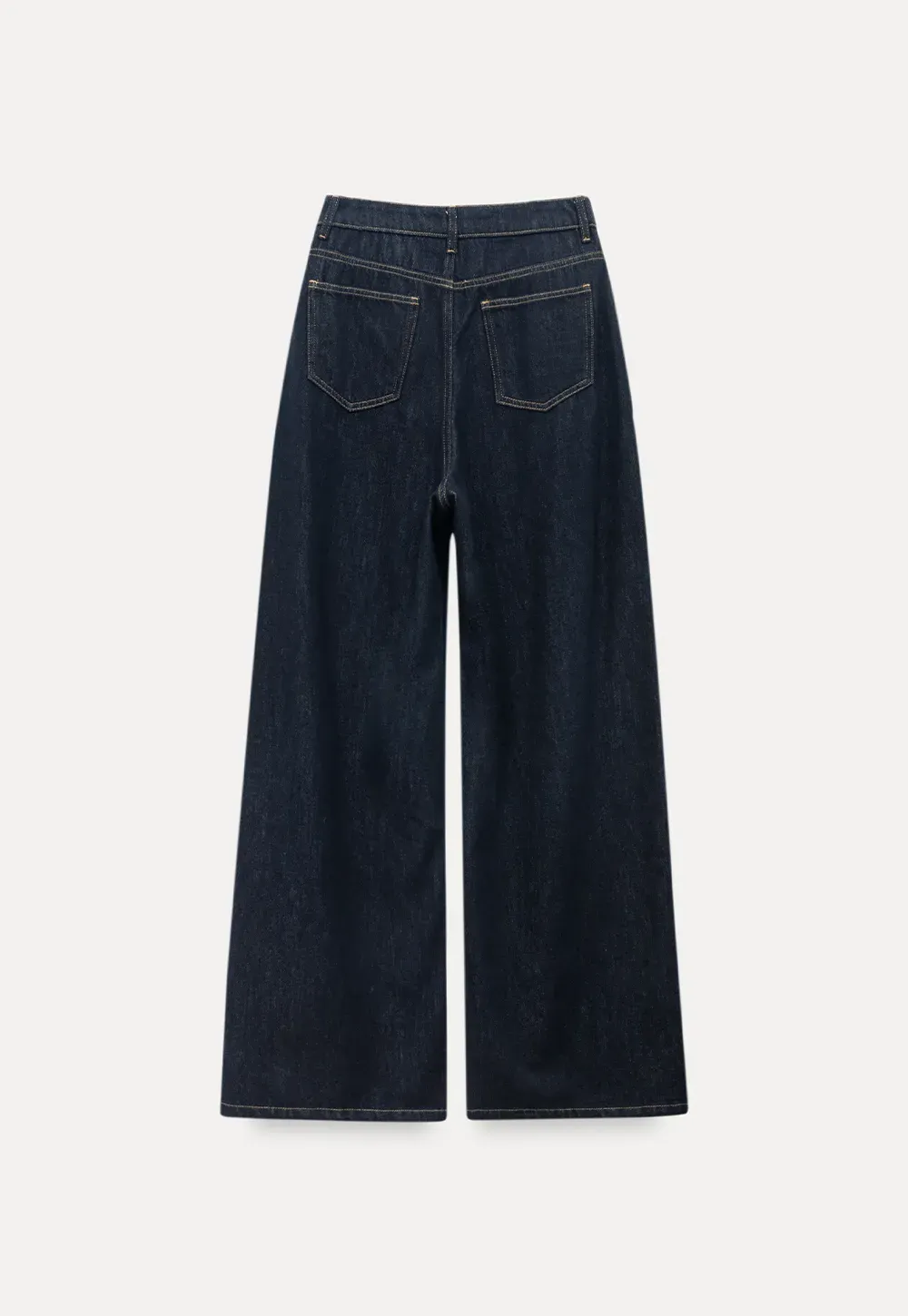 Wide-Leg Dark Wash Jeans