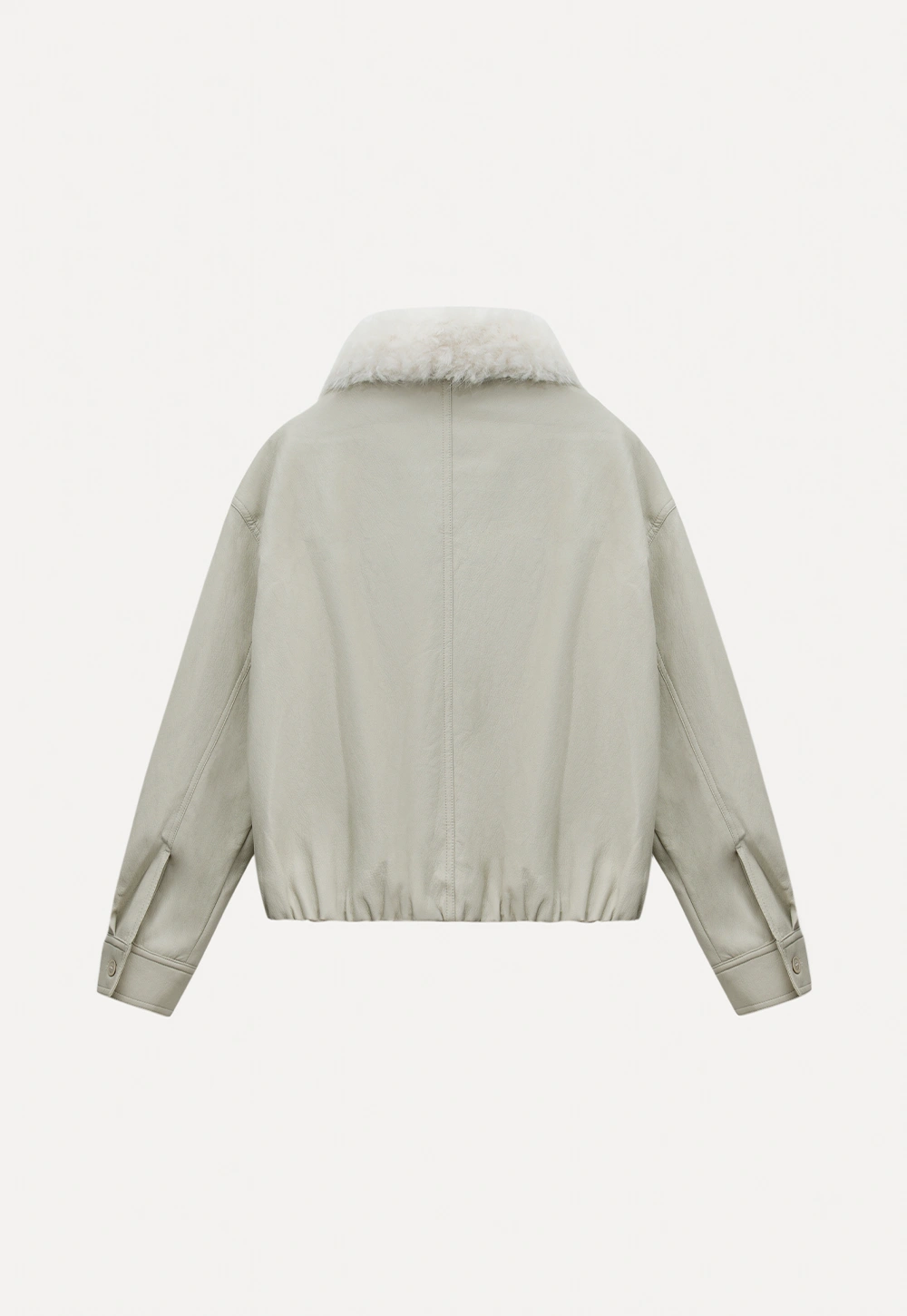 Casual Jacket with Faux Fur Collar for Women