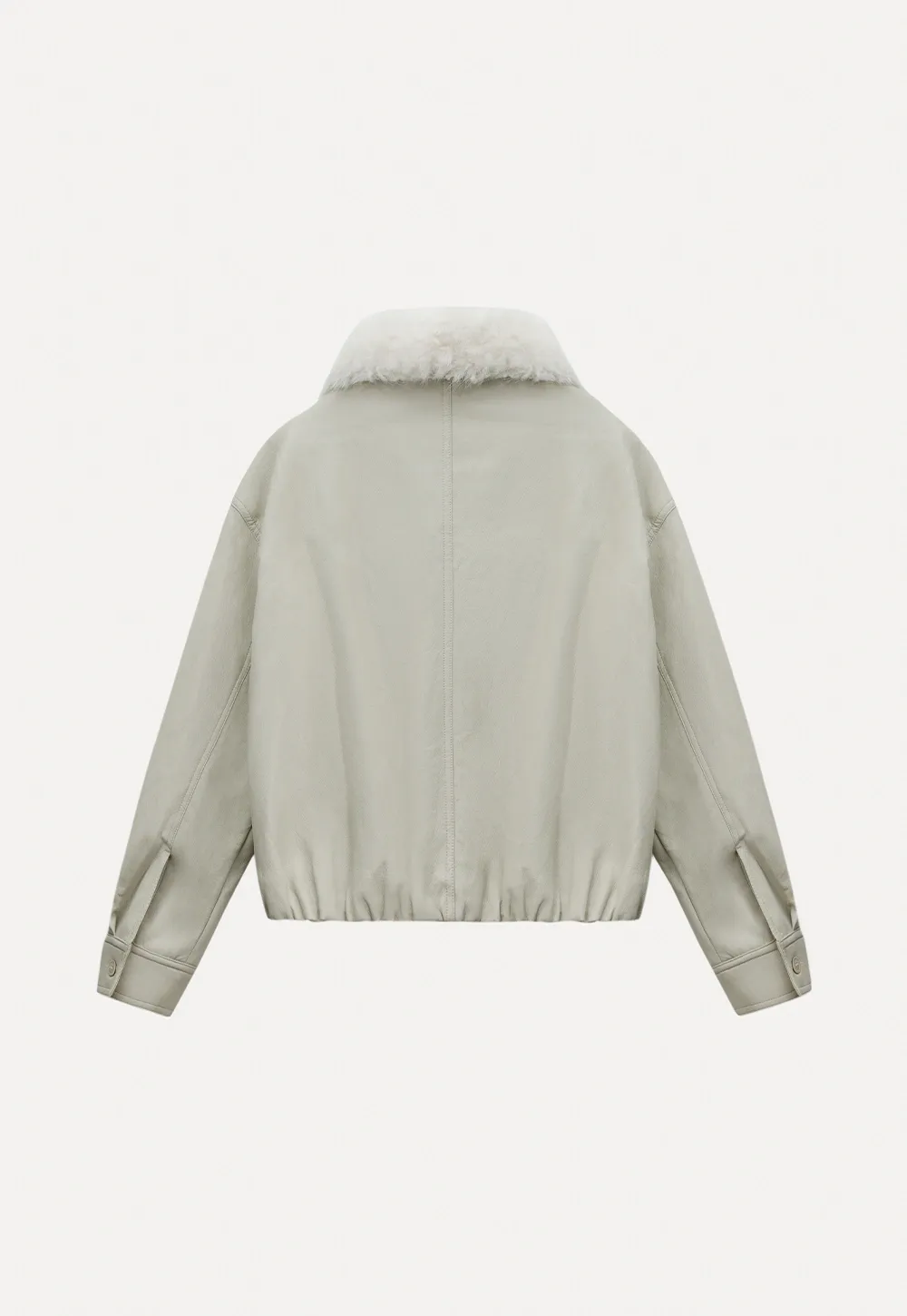 Casual Jacket with Faux Fur Collar for Women