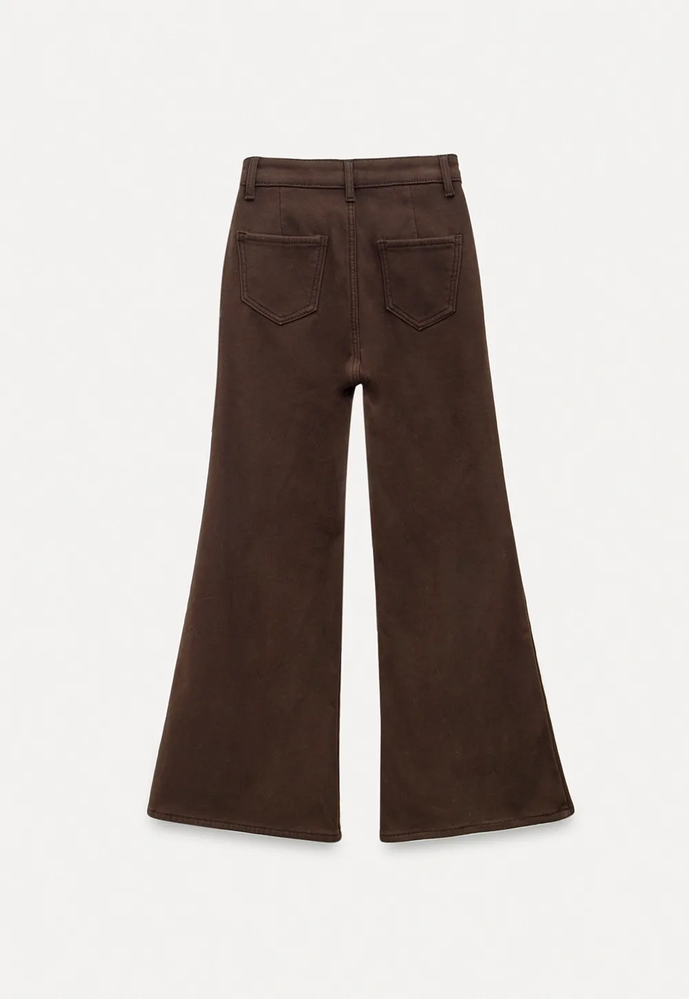 Soft Cotton Wide-Leg Pants with Button Detail
