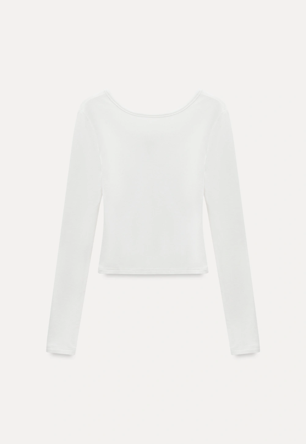 Women Casual Long Sleeve Top with Ribbed Design