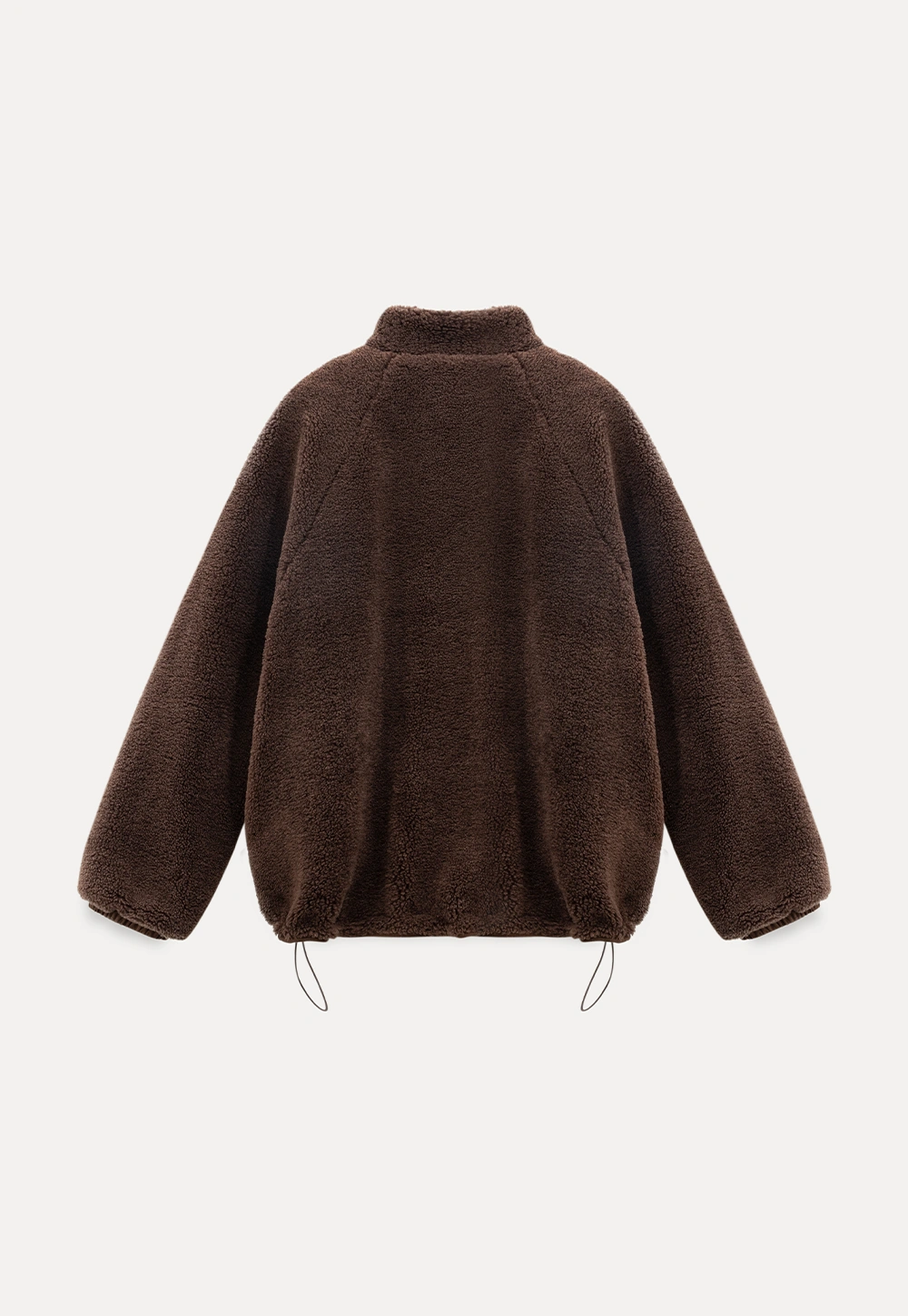 Zip-Up Fleece Jacket with Drawstring Waist