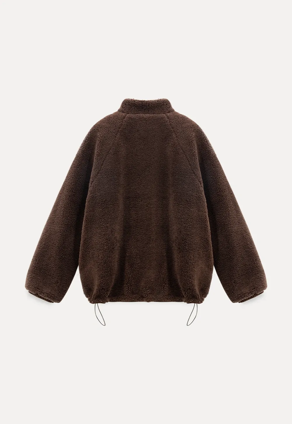 Zip-Up Fleece Jacket with Drawstring Waist