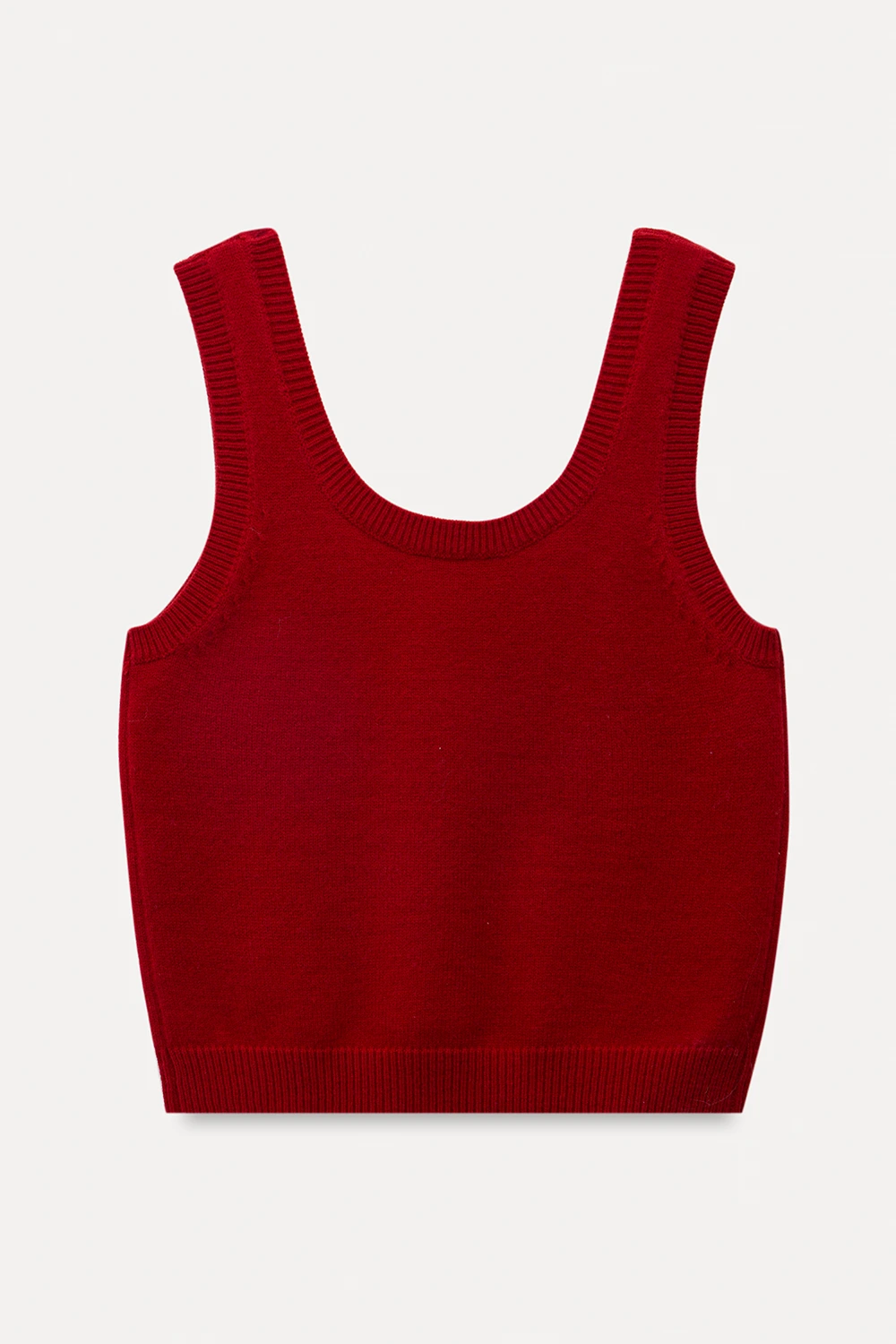 Floral Applique Knit Tank Top