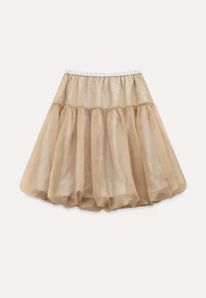 Bubble Hem Organza Skirt