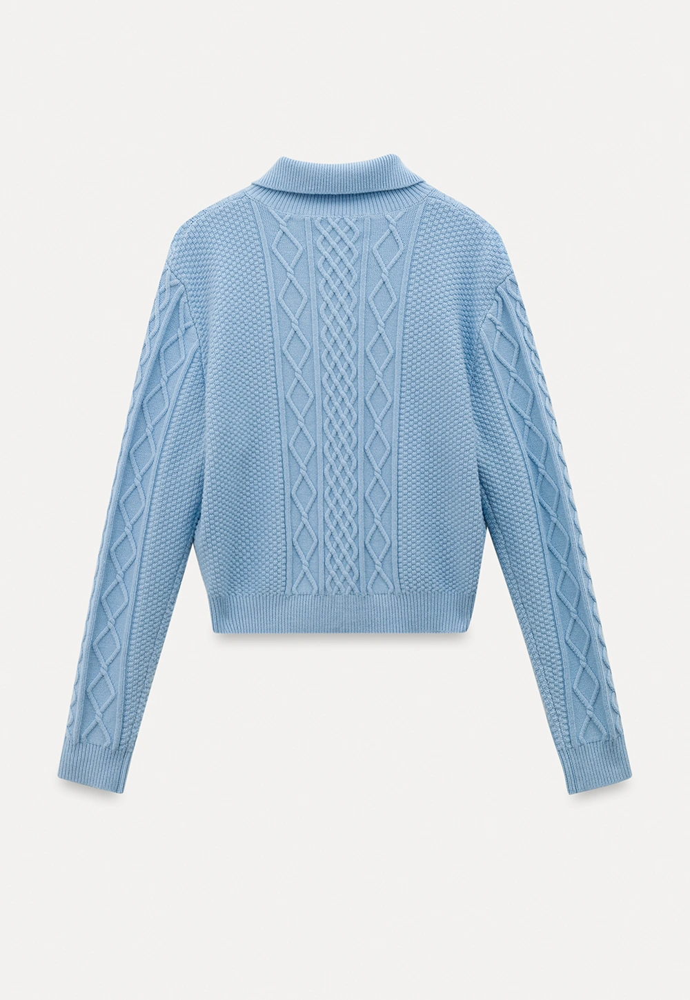 Cable Knit Cropped Cardigan