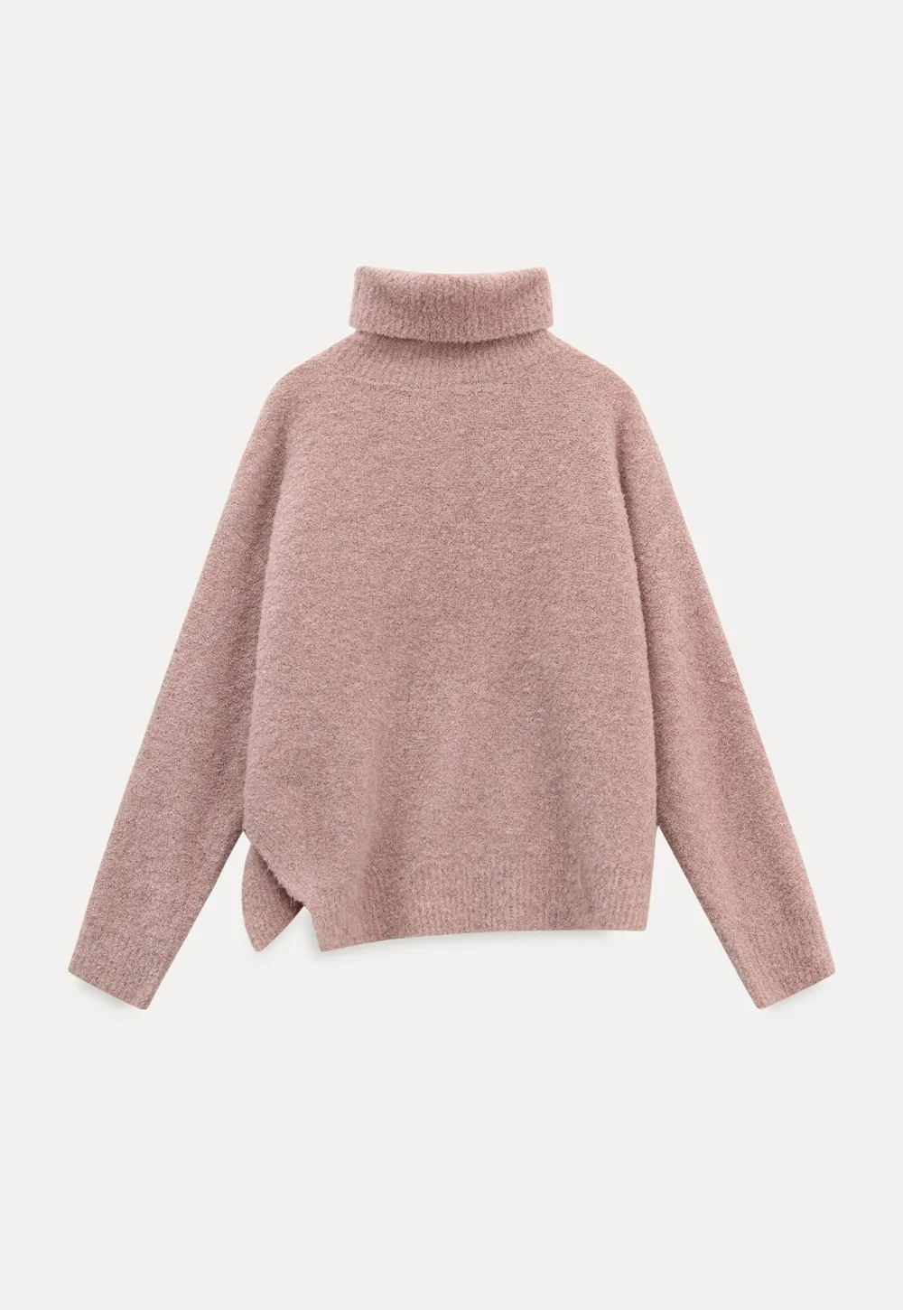 Oversized Turtleneck Knit Sweater