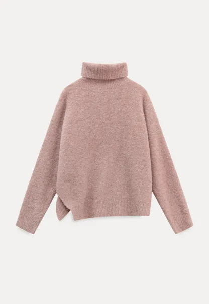 Oversized Turtleneck Knit Sweater