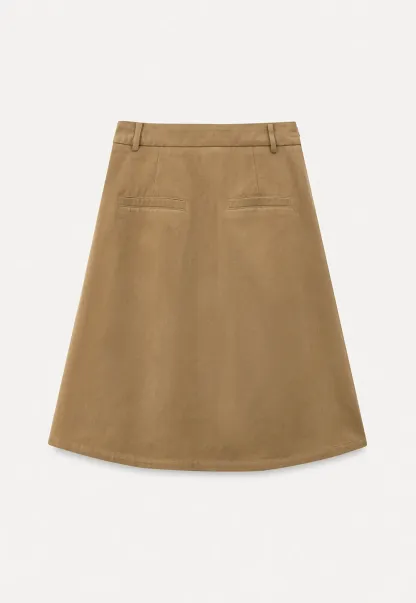 Elegant High-Waisted Pleated Skirt