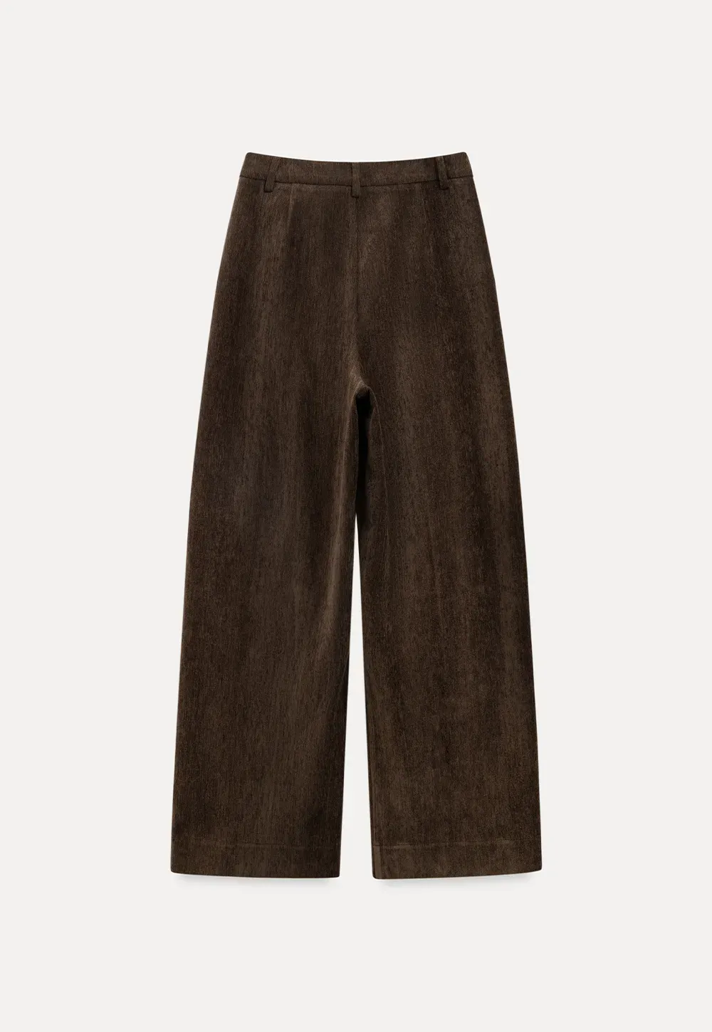 Velvet Wide-Leg Trousers