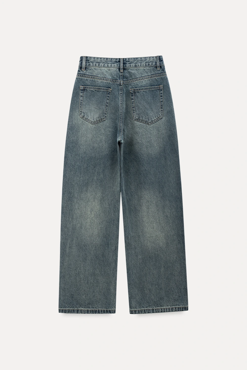 Wide-Leg Denim Jeans