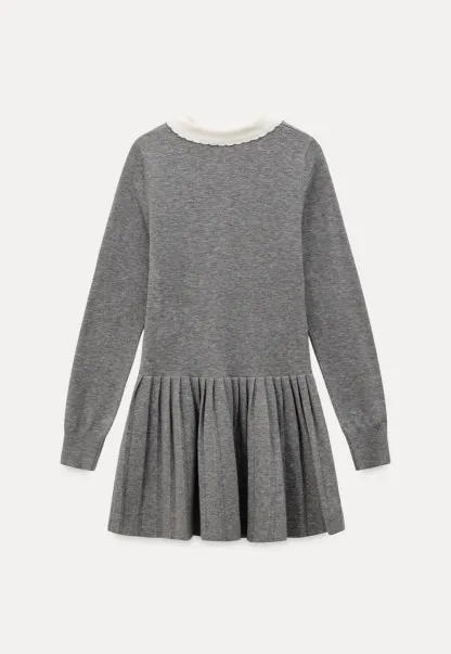 Argyle Knit Dress with Peter Pan Collar