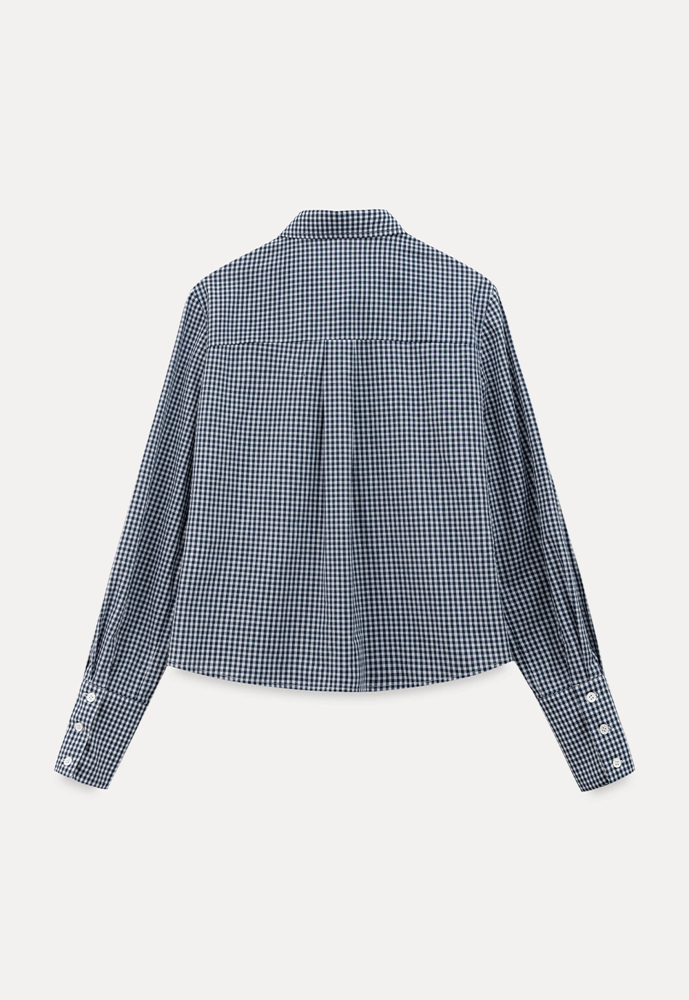 Women Classic Gingham Checkered Button-Up Shirt