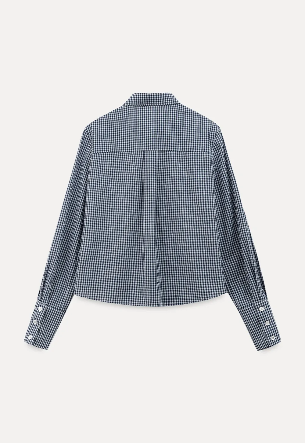 Women Classic Gingham Checkered Button-Up Shirt
