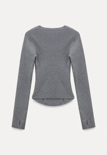 Women Basic Ribbed Sweater for Layering