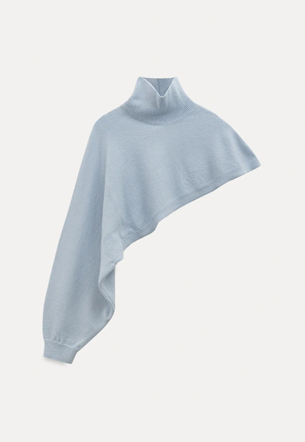 Cozy Blue Turtleneck Sweater with Relaxed Fit