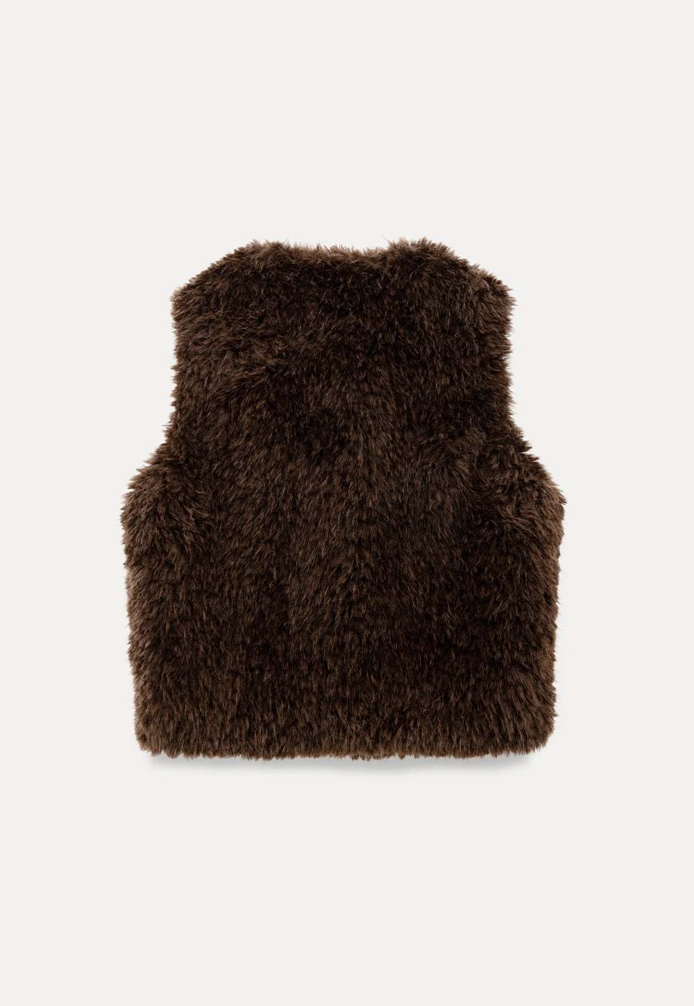 Elegant Faux Fur Vest with Buttons