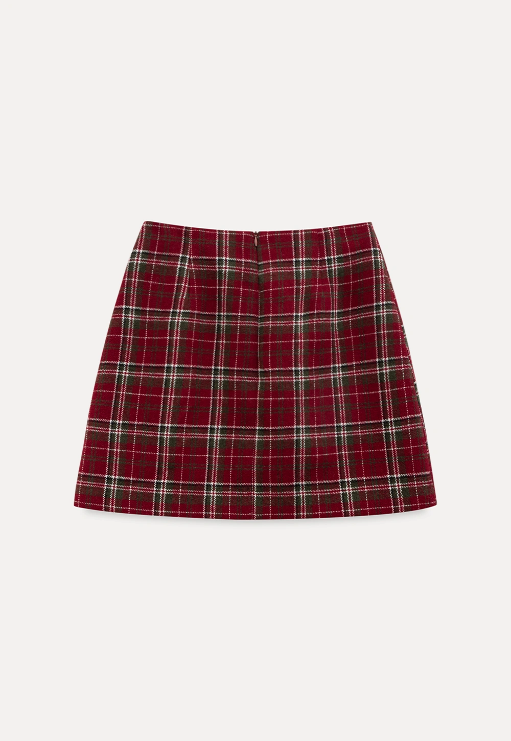 Plaid Mini Skirt and Knee-High Boots Casual Style