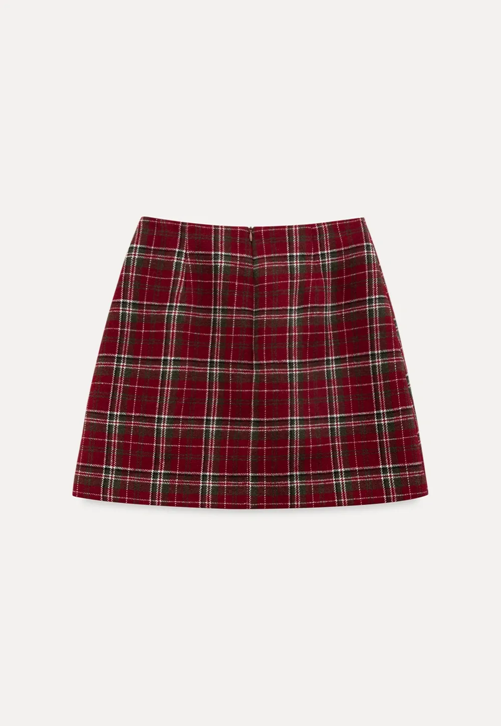 Plaid Mini Skirt and Knee-High Boots Casual Style