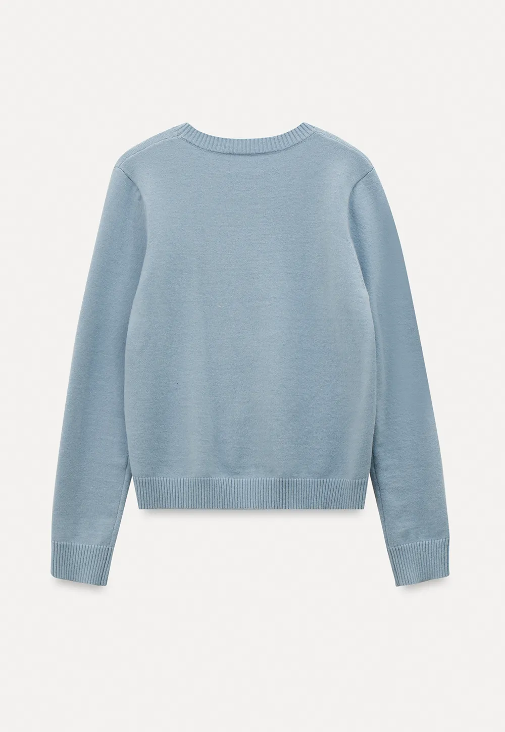 Letter Patch Knit Sweater