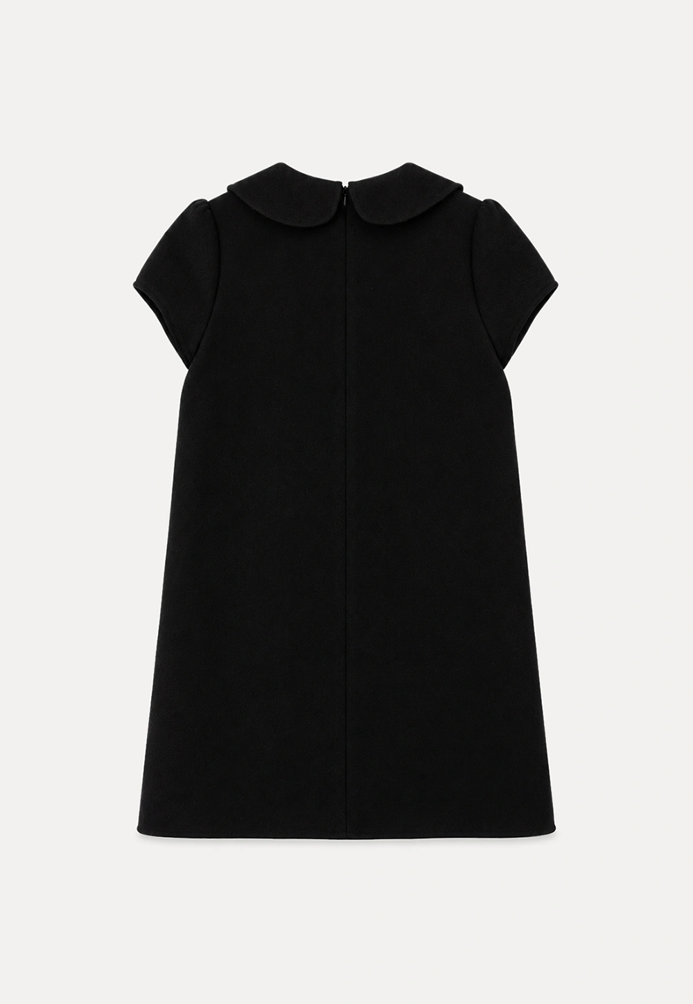 Peter Pan Collar Double Breasted Knit Dress