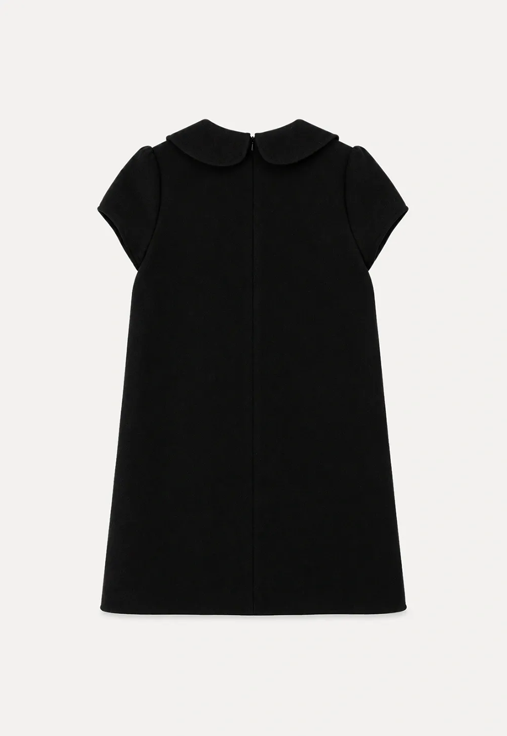 Peter Pan Collar Double Breasted Knit Dress