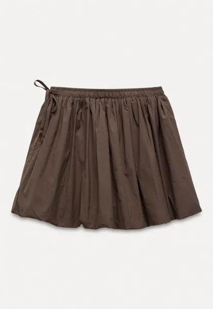 Drawstring Balloon Mini Skirt