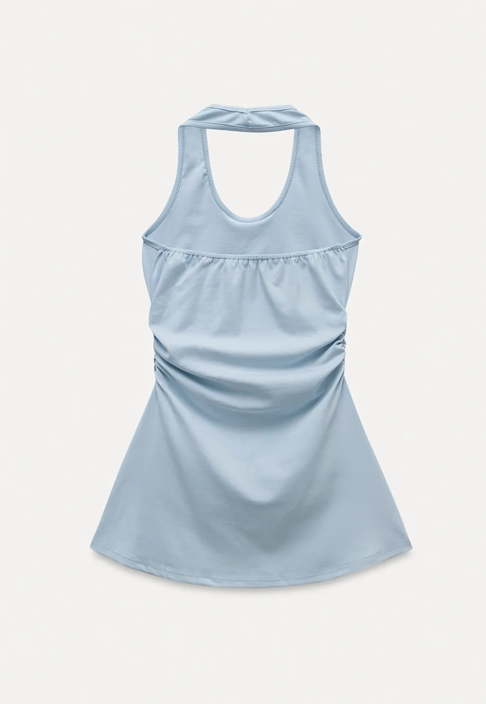 Women’s Halter-Neck Ruched Mini Dress
