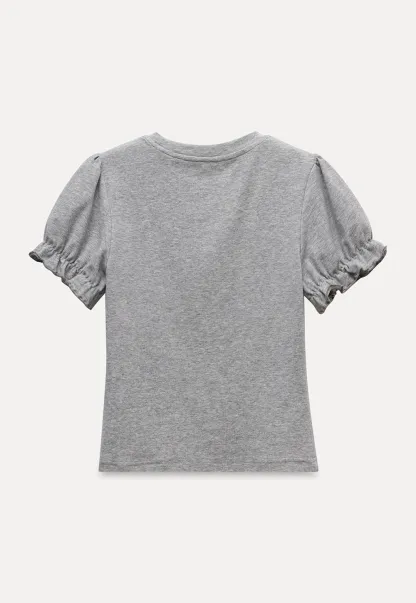 Women’s Puff Sleeve Fitted T-Shirt 