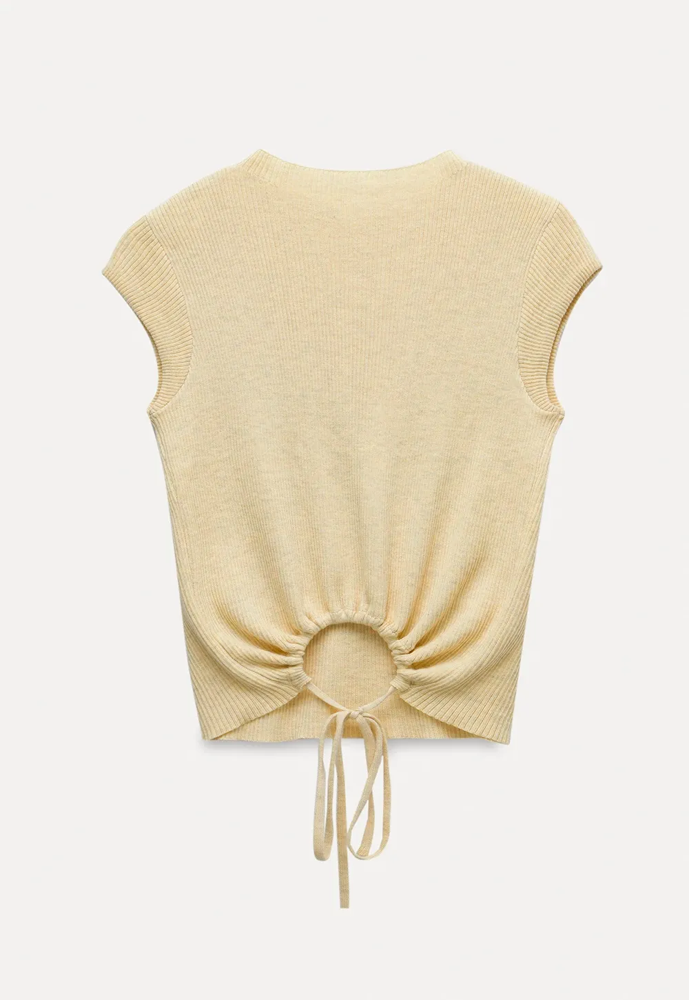 Women’s Ruched Ring Cutout Knit Top