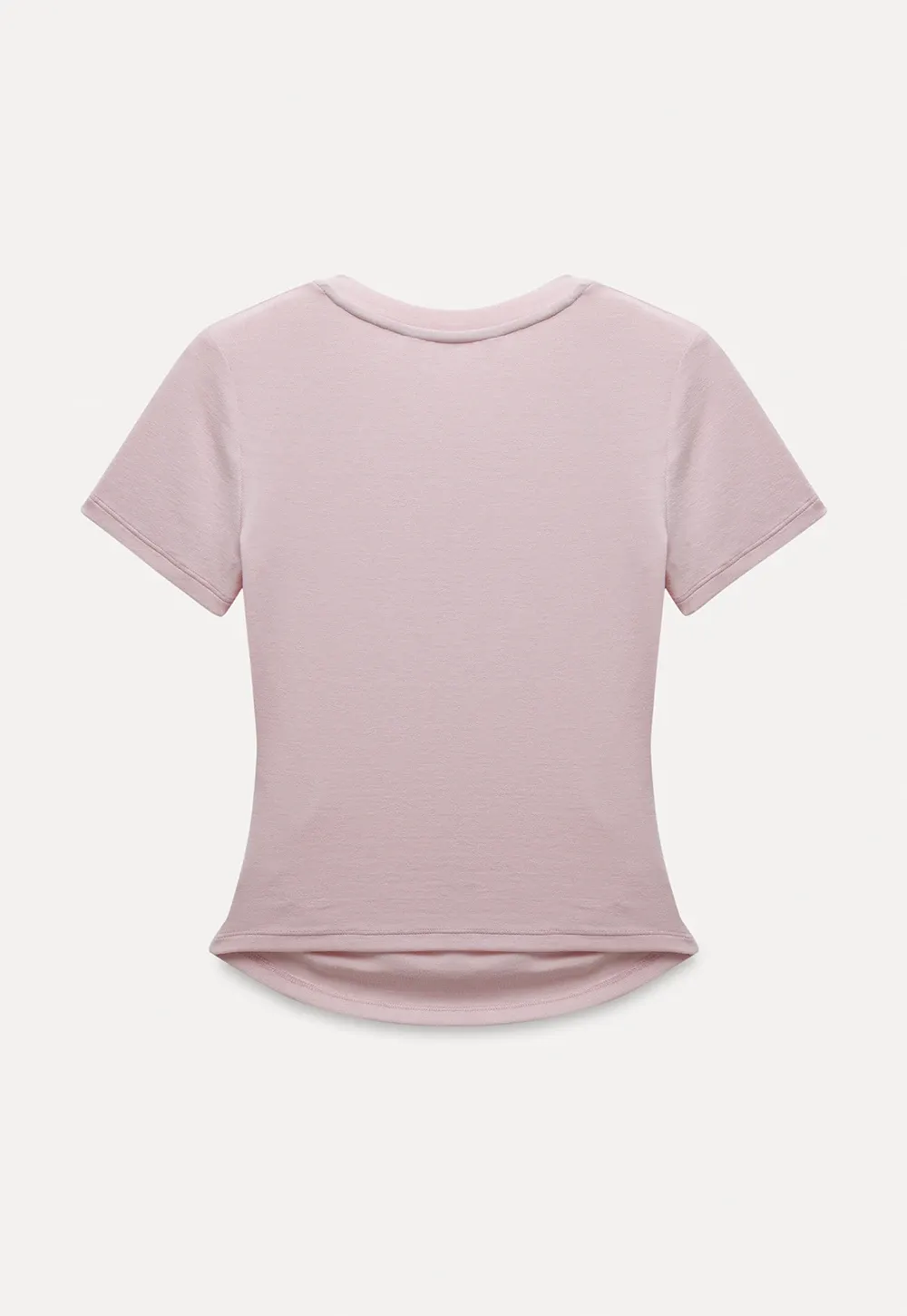 Ruched Slim Fit Short Sleeve Tee