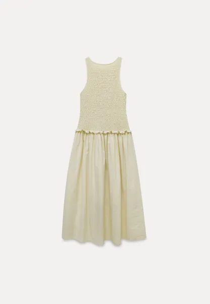 Women's Sleeveless Smocked Midi Dress