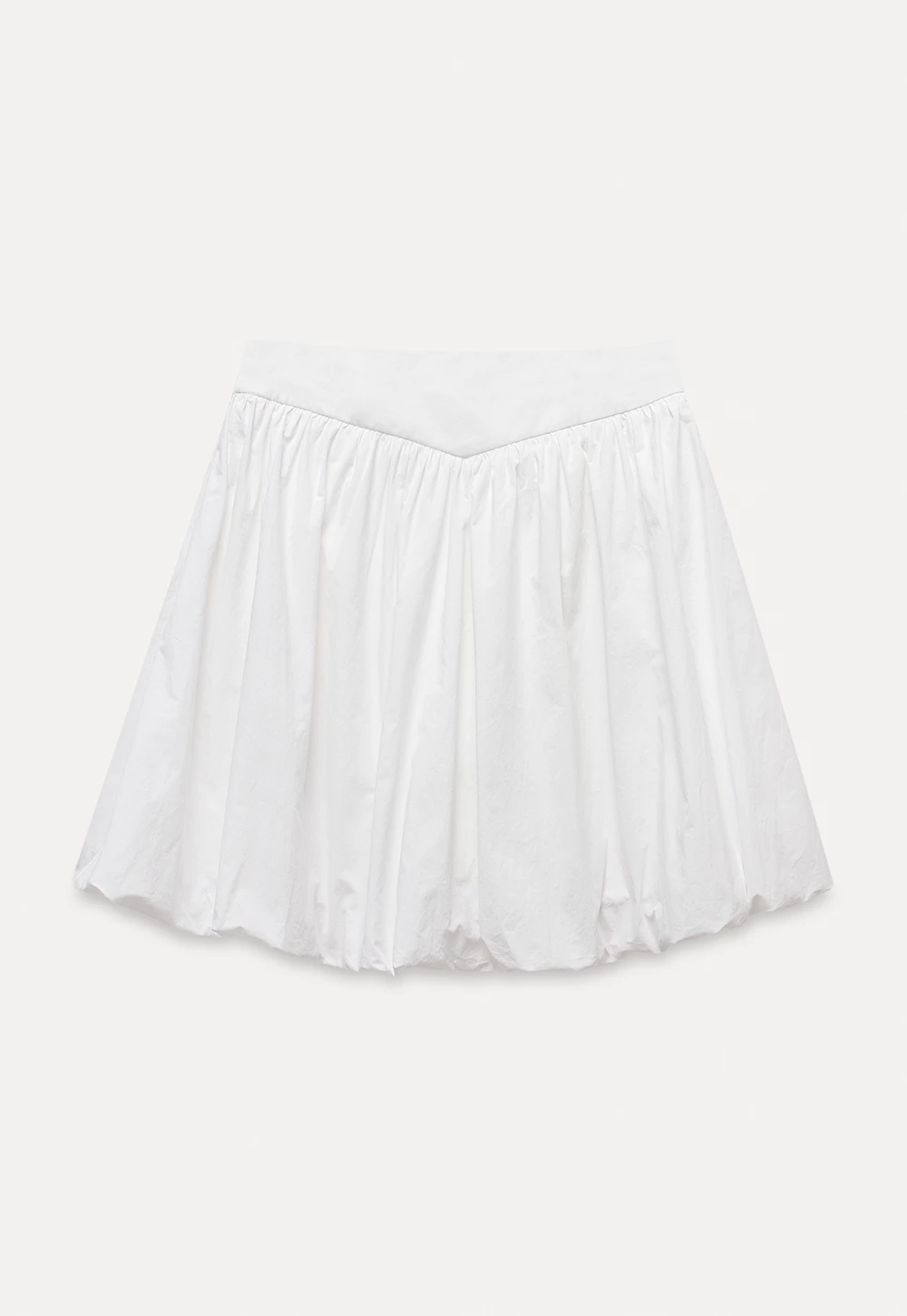 High Waist Bubble Mini Skirt