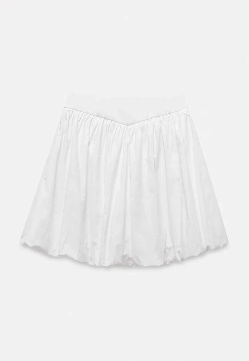 High Waist Bubble Mini Skirt
