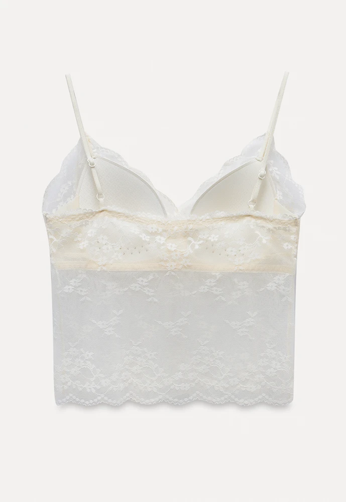 Women’s Lace Padded Bralette Cami