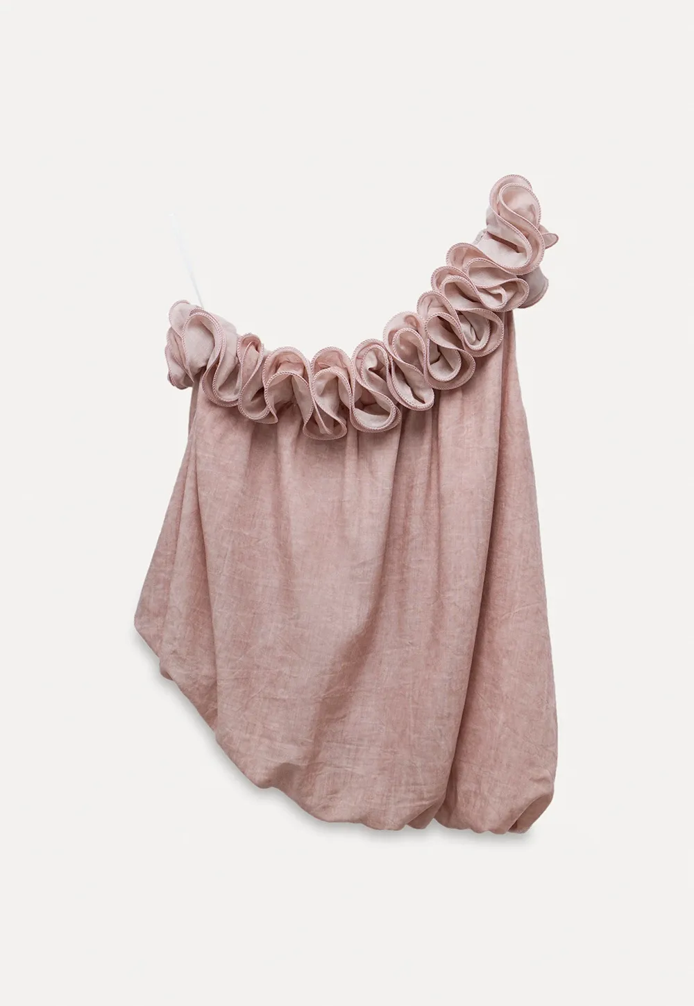 Women’s One Shoulder Ruffle Sleeveless Top