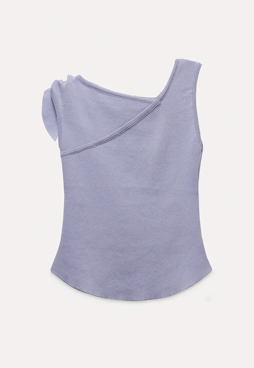 Asymmetrical One-Shoulder Tie Tank
