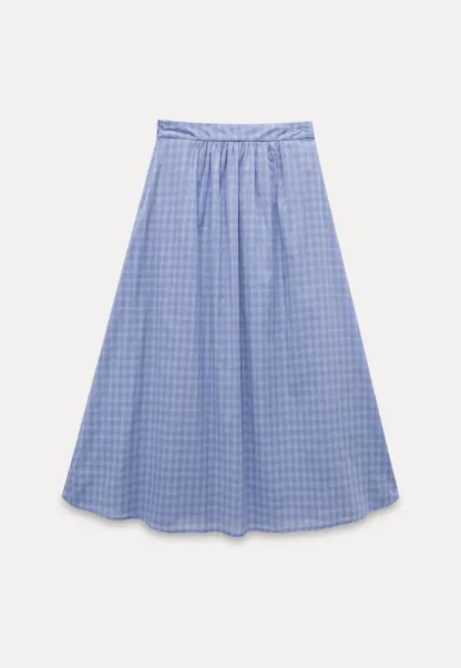 Gingham Halter Top & A-Line Skirt Set