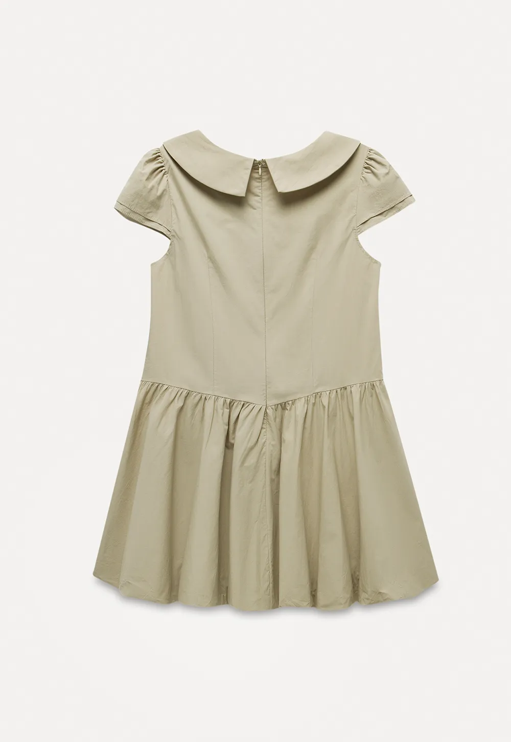 Peter Pan Collar Puff Sleeve Mini Dress