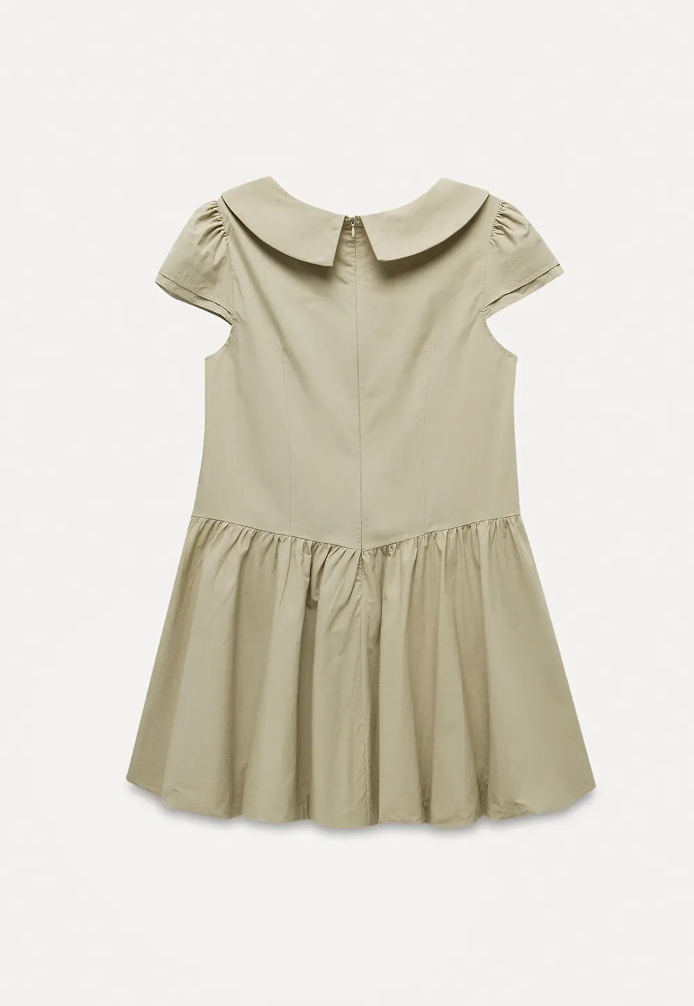 Peter Pan Collar Puff Sleeve Mini Dress