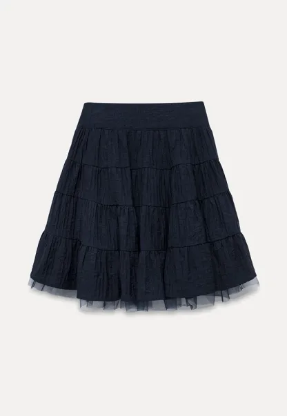 Women’s Tiered Crinkle Mini Skirt