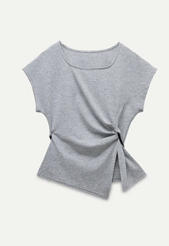 Women’s Asymmetrical Side-Twist Tee