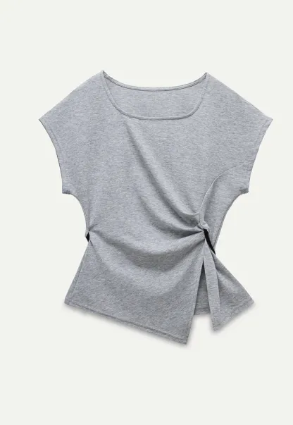 Women’s Asymmetrical Side-Twist Tee