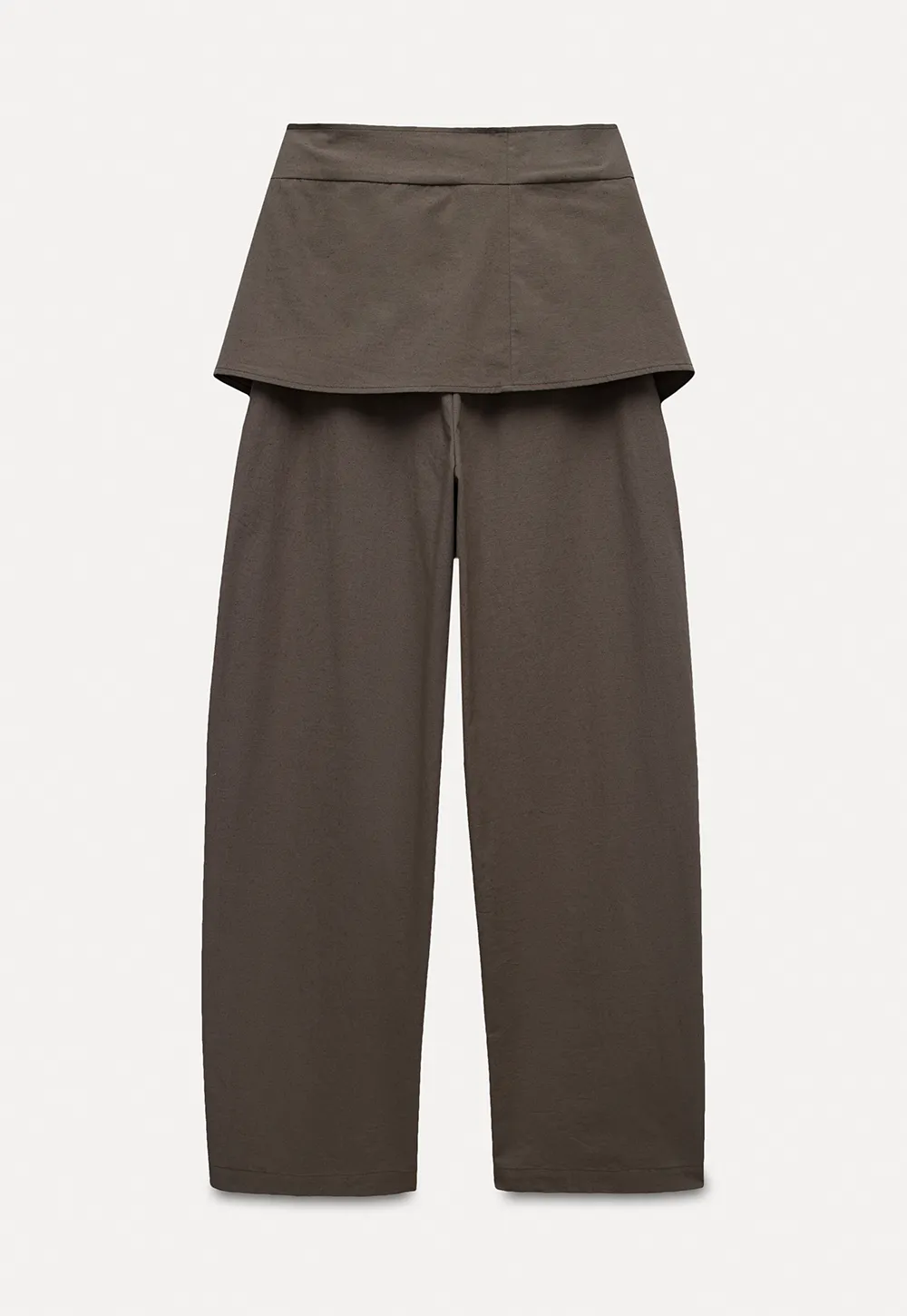 Women's Linen Pants with Detachable Flap