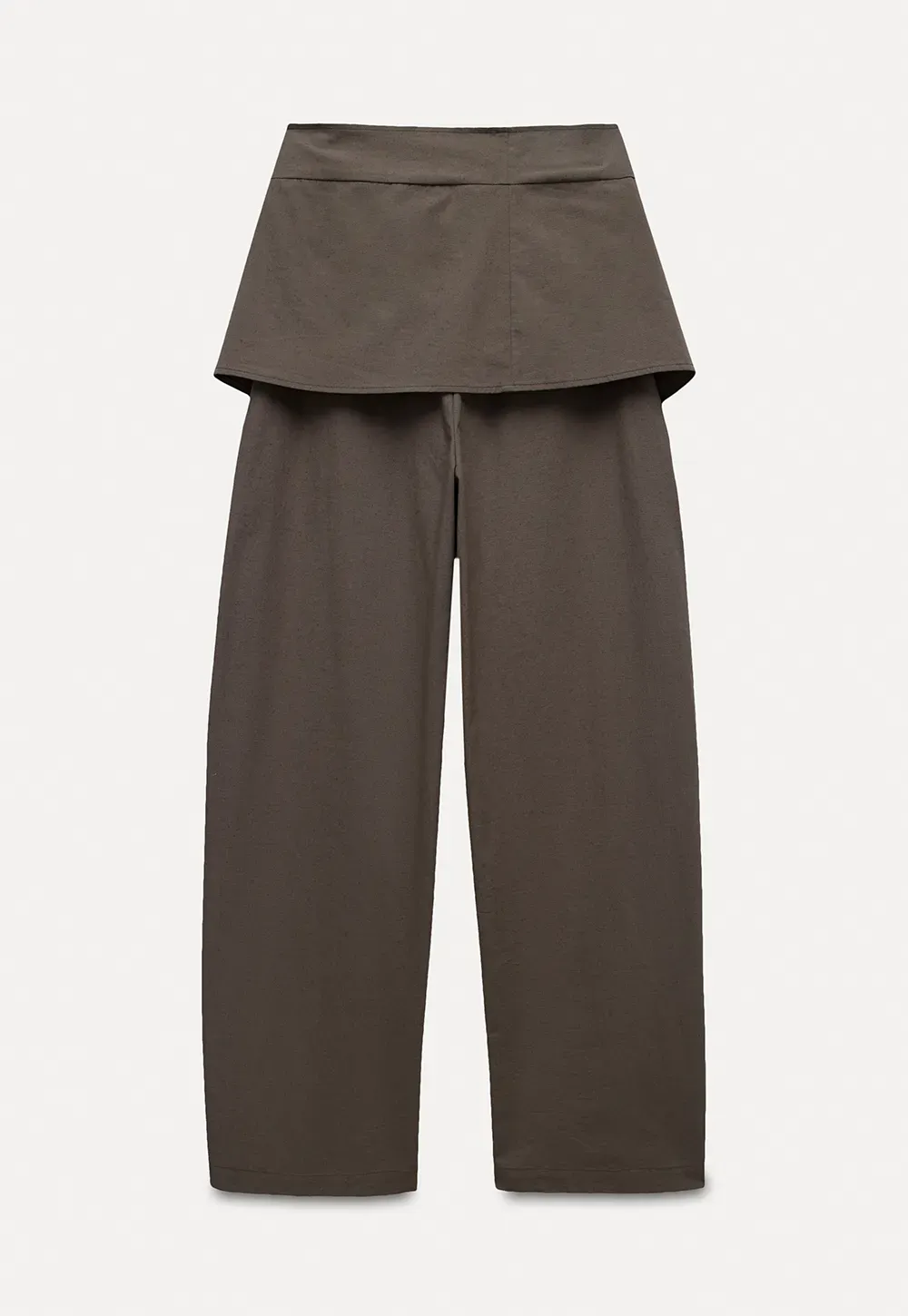 Women's Linen Pants with Detachable Flap