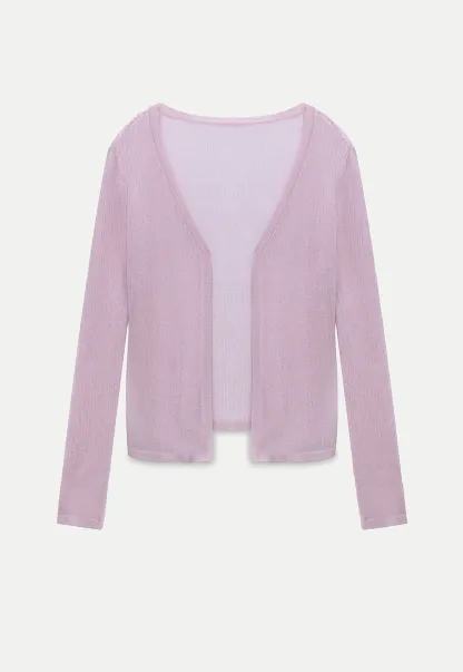 Women's Knit Cami and Sheer Cardigan Set