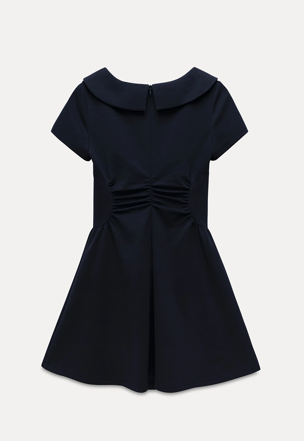 Women’s Sailor Collar Ruched Mini Dress