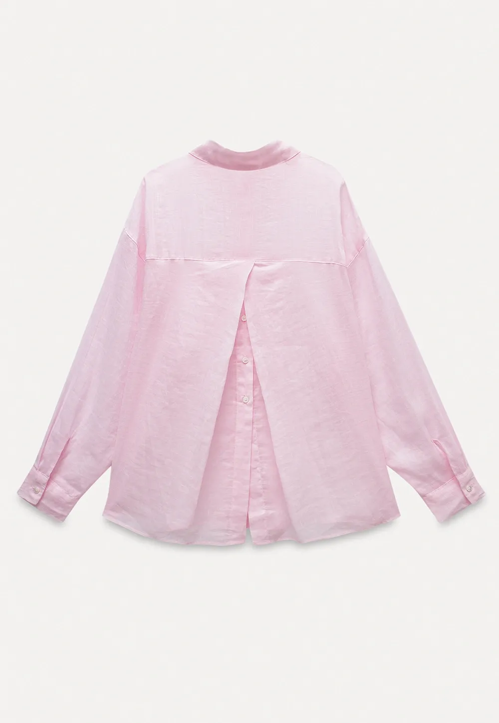 Women's Long Sleeve Button Down Linen Shirt with Pocket