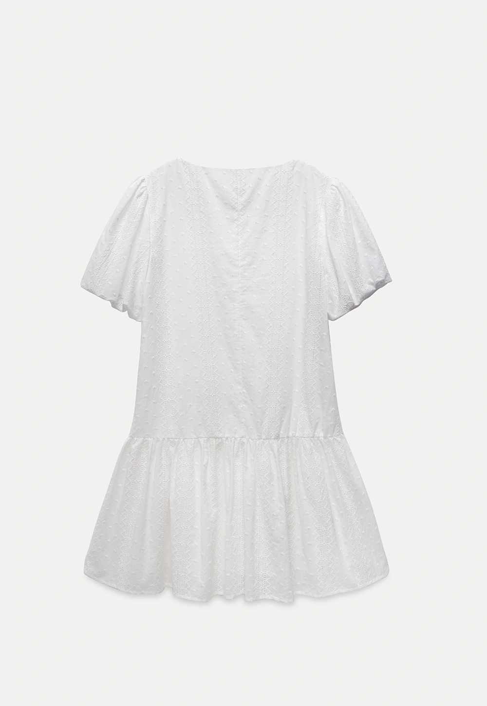 Square-Neck Lace Babydoll Dress